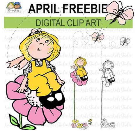 spring clipart freebies  spring digital clipart images karens kids