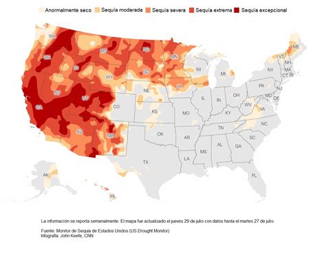 La Histórica Sequía En El Oeste De Estados Unidos En 3 Mapas