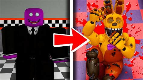 ALL FNAF Springlock Failures In Roblox YouTube