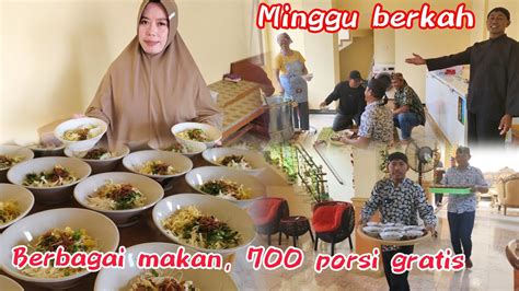 Minggu Berkah Berbagi Makan Menu Bakso Dan Es Teh Porsi Gratis