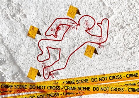 Crime Scene Danger Tapes Illustration Stock Image Colourbox