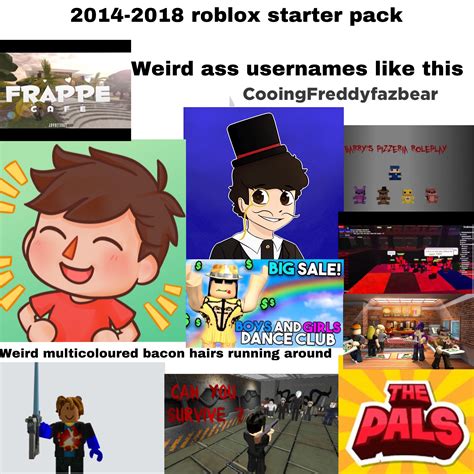 2014 2018 Roblox Starterpack R Starterpacks Starter Packs Know Your Meme