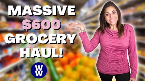 MASSIVE 600 WW GROCERY HAUL 3 STORES POINTS INCLUDED HOLIDAY