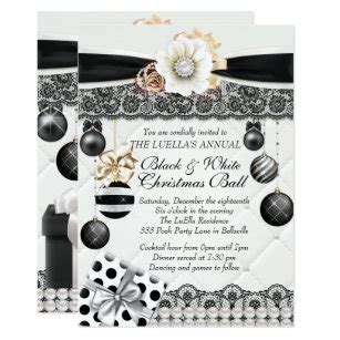 Black And White Ball Invitations | Zazzle AU