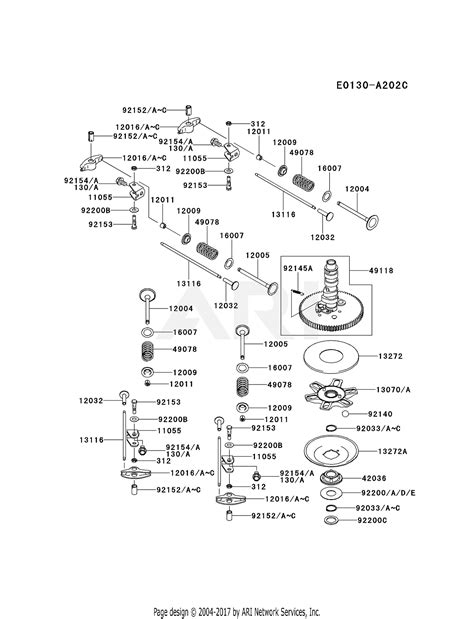 Kawasaki FX850V BS10 4 Stroke Engine FX850V Parts Diagram For VALVE