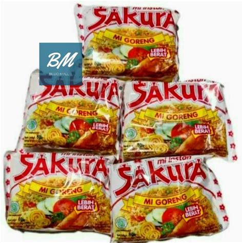 Jual Mie Goreng Sakura 5 Pcs Mie Sakura Goreng 5 X 60 Gr Shopee