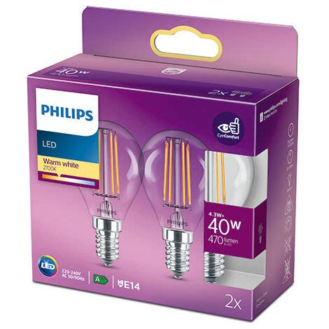 Pack Ampoule Led Philips E P W Lm K Ph