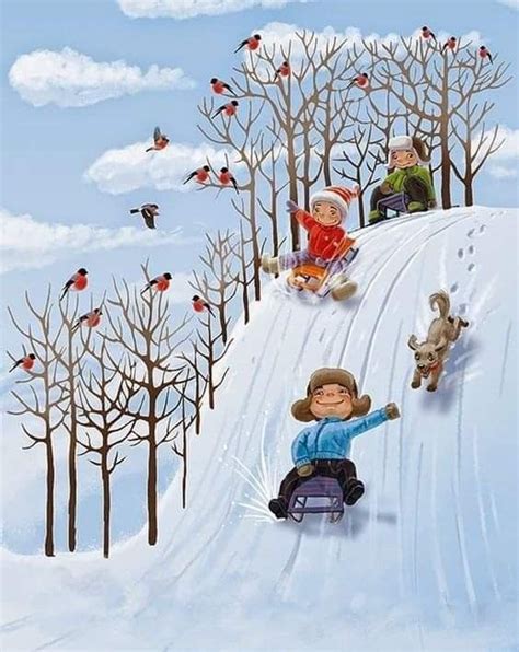 Pin By Suzanne Gravel On Hiver Winter Art Winter Illustration