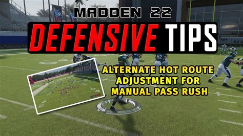 Madden 22 Defensive Tips Alternate Hot Route Adjustment For Manual