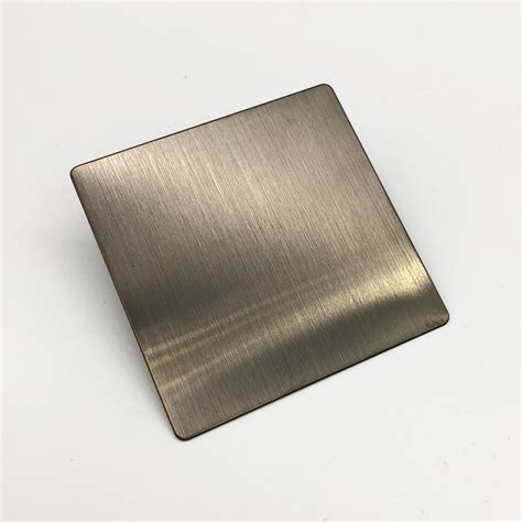 Champagne Gold Hairline Stainless Steel Sheet Hermes Steel China