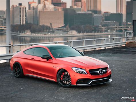 Wrapped Mercedes C63 AMG Coupe C205 Front