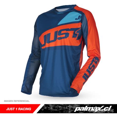 Jersey Motocross Enduro J Force Vertigo Blue Orange Just Racing