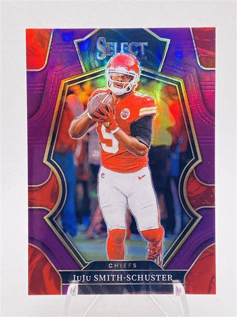 2022 Panini Select Premier Level 149 JuJu Smith Schuster Purple Prizm