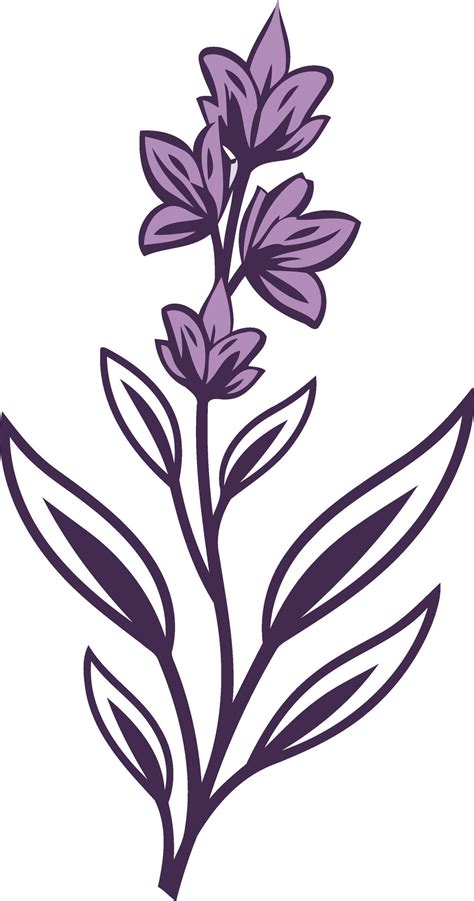 Purple Flower Illustration 49433155 Vector Art at Vecteezy