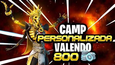 Camp Sala Personalizada Valendo 800V Bucks Fortnite YouTube