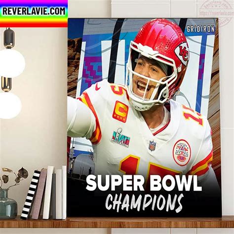 Kansas City Chiefs Winner Super Bowl LVII 2023 Champions Home Decor ...