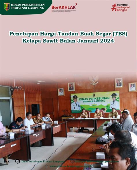 PENETAPAN HARGA TANDAN BUAH SEGAR TBS KELAPA SAWIT BULAN JANUARI