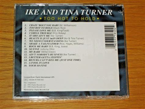 NEW Too Hot To Hold By Ike Tina Turner CD Aug 1992 Charly Records