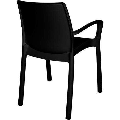 Dmora Fauteuil empilable d extérieur et d intérieur Made in Italy 60