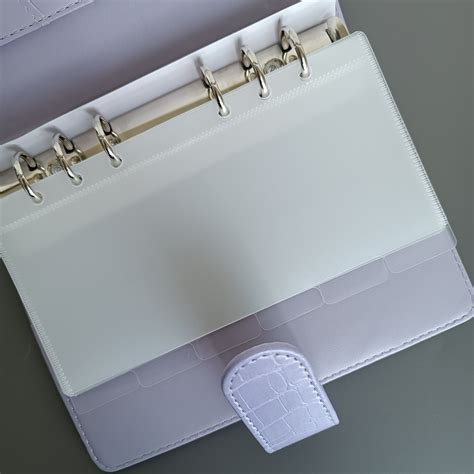 Wholesale Matt Frosted Clear Plastic Divider Tabs Cash Envelopes