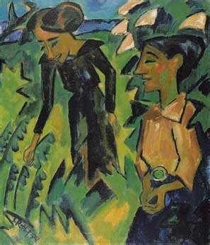 Karl Schmidt Rottluff On Twitter Two Women 1914 Schmidtrottluff