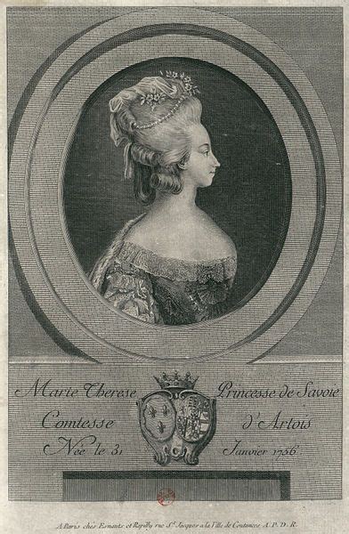 Princess Maria Theresa Of Savoy Pouse De Charles X De