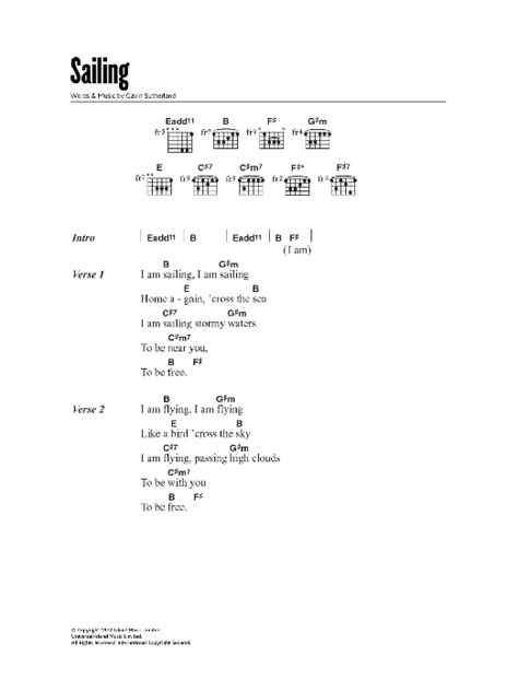 Sailing by Rod Stewart - Guitar Chords/Lyrics - Guitar Instructor