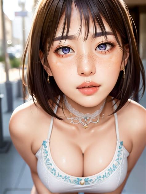 Blushing Oily Skin Extremely Detailed Hair Hentai AI Porn