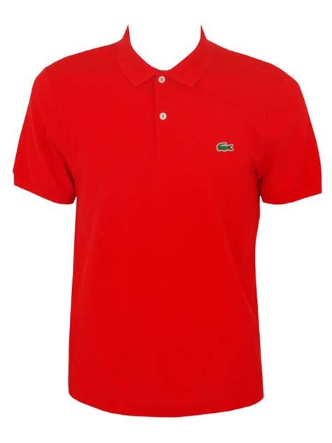 Lacoste Live Polo Shirts In Red Shop Lacoste Live At Northern Threads