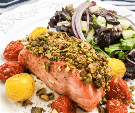 Air Fryer Pistachio Crusted Salmon Fork To Spoon