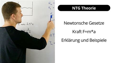 NTG Theorie Newtonsche Gesetze Kraft F m a Erklärung und Beispiele