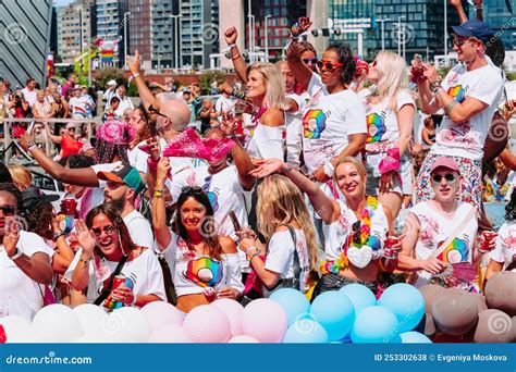 Pride Parade Of Lesbian Gay Bisexual Transgender And Allies LGBTQ Participate In Canal