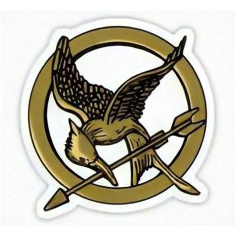 The Hunger Games Stickers Katniss Everdeen Peeta Mellark Jennifer Lawrence Trilogy Glossy Min Of