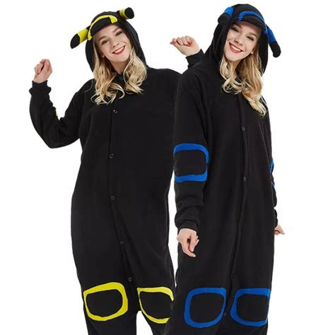 Adult Pokemon Kigurumi Jumpsuit Women Men Cartoon Elf Cosplay Sleepwear