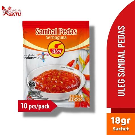 Jual Sambal Sambel Uleg Pedas FINNA Sachet Shopee Indonesia