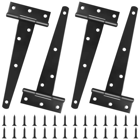 Buy Changrongsheng Pack Inch Mm Heavy Duty T Hinges Black Tee