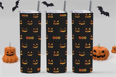 Halloween Sublimation Tumbler 20 Oz Graphic By Kmarinadesign · Creative Fabrica