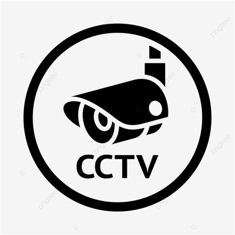 Gambar Ikon Simbol Pengawasan Video Cctv Perlindungan Peringatan