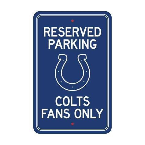 Indianapolis Colts Parking Sign - Mymancave Store