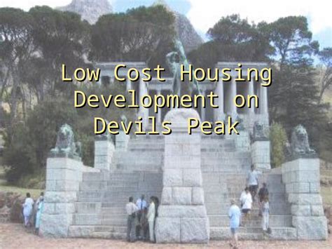 Ppt Low Cost Housing Development On Devils Peak Tender Low Cost Housing Development On Devil