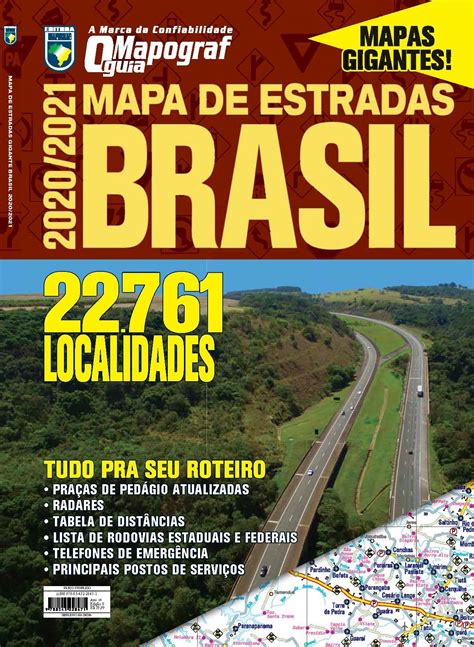 Guia Mapograf Mapa De Estradas Gigante Brasil 2020 2021