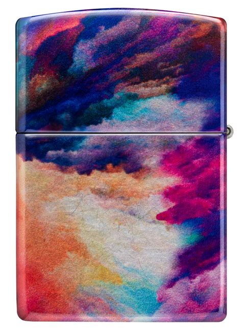 Zippo Tie Dye Design 540 Tumbled Chrome Windproof Lighter Zippo Usa