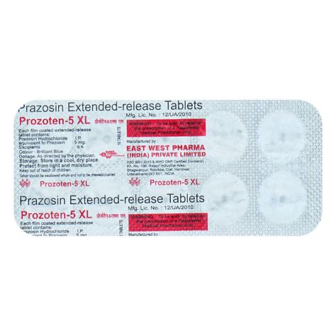 Prazosin Uses Side Effects And Medicines Apollo Pharmacy