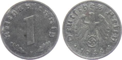 Drittes Reich F Reichspfennig Mit Hakenkreuz Ef Zap Ma Shops