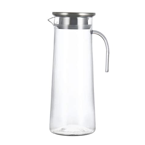 Xyka Glass Pitchers With Handle Cold Water Bottle Ice Tea Pitcher For Fridge Cold Drink Pitcher