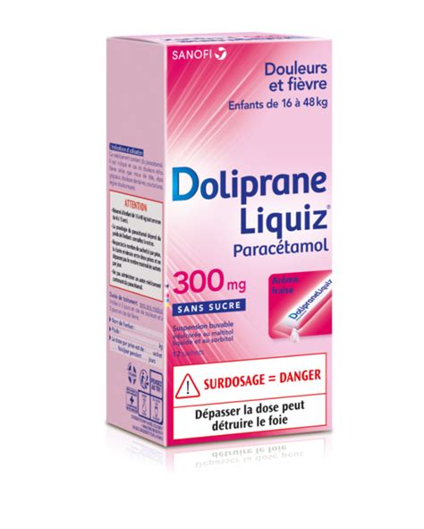 Dolipraneliquiz Mg Sans Sucre Suspension Buvable En Sachet