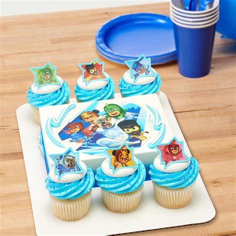 DecoPac PJ Masks Calling All Heroes Anillos para decoración de