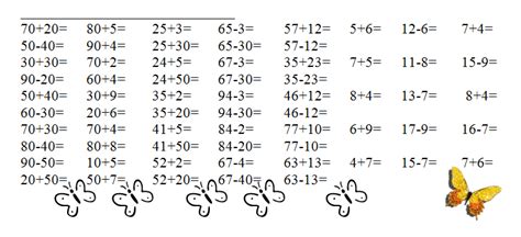 Решение примеров 2 класс