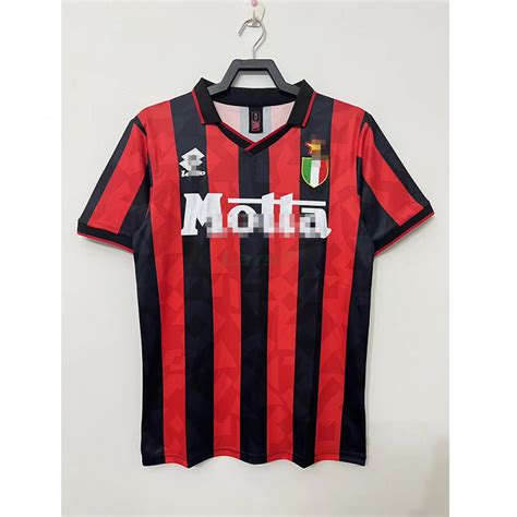 Camiseta AC Milan Primera Equipación Retro 93 94 LARS7