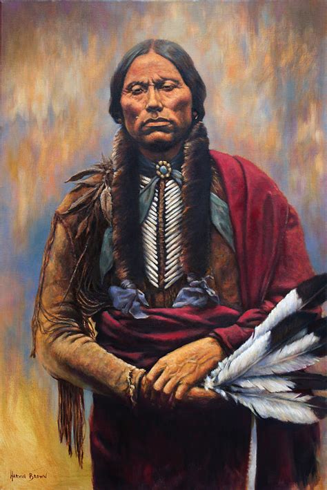 Chief Quanah Painting By Harvie Brown Pixels